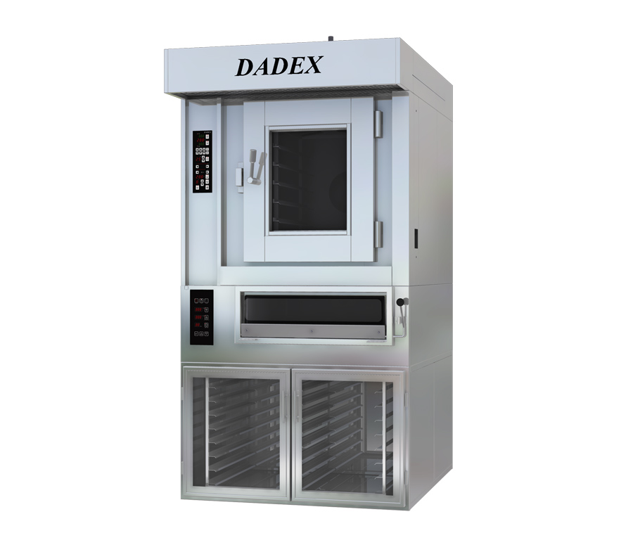 Sistem complet cuptor rotativ DADEX cu cameră fermentare integrată