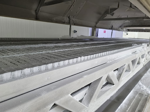 Bandă transportoare congelator tunel DADEX din inox