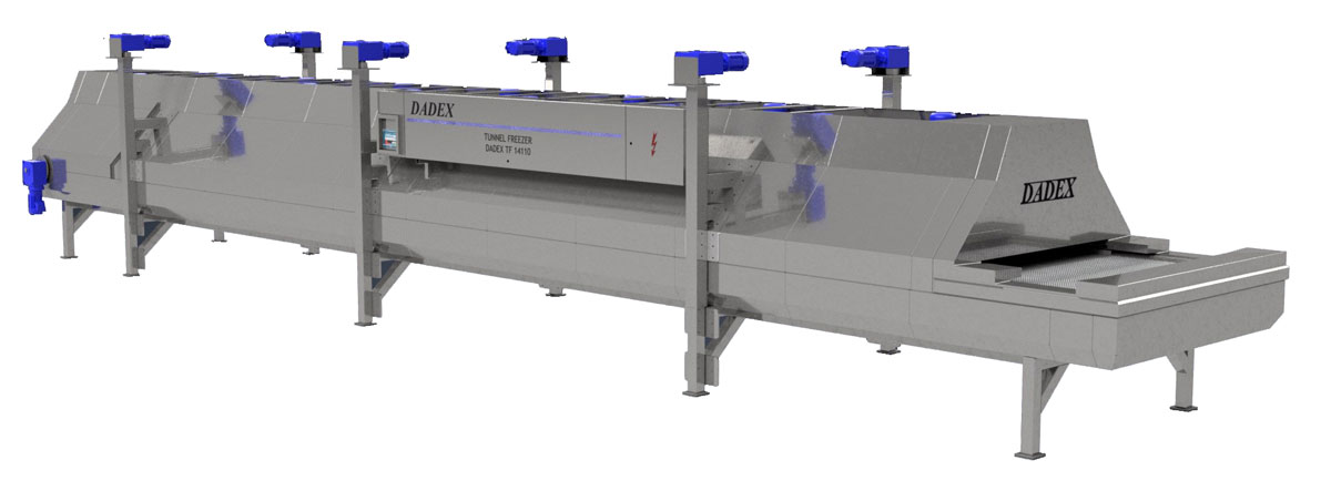 Congelator tunel criogenic DADEX pentru congelare rapidă industrială